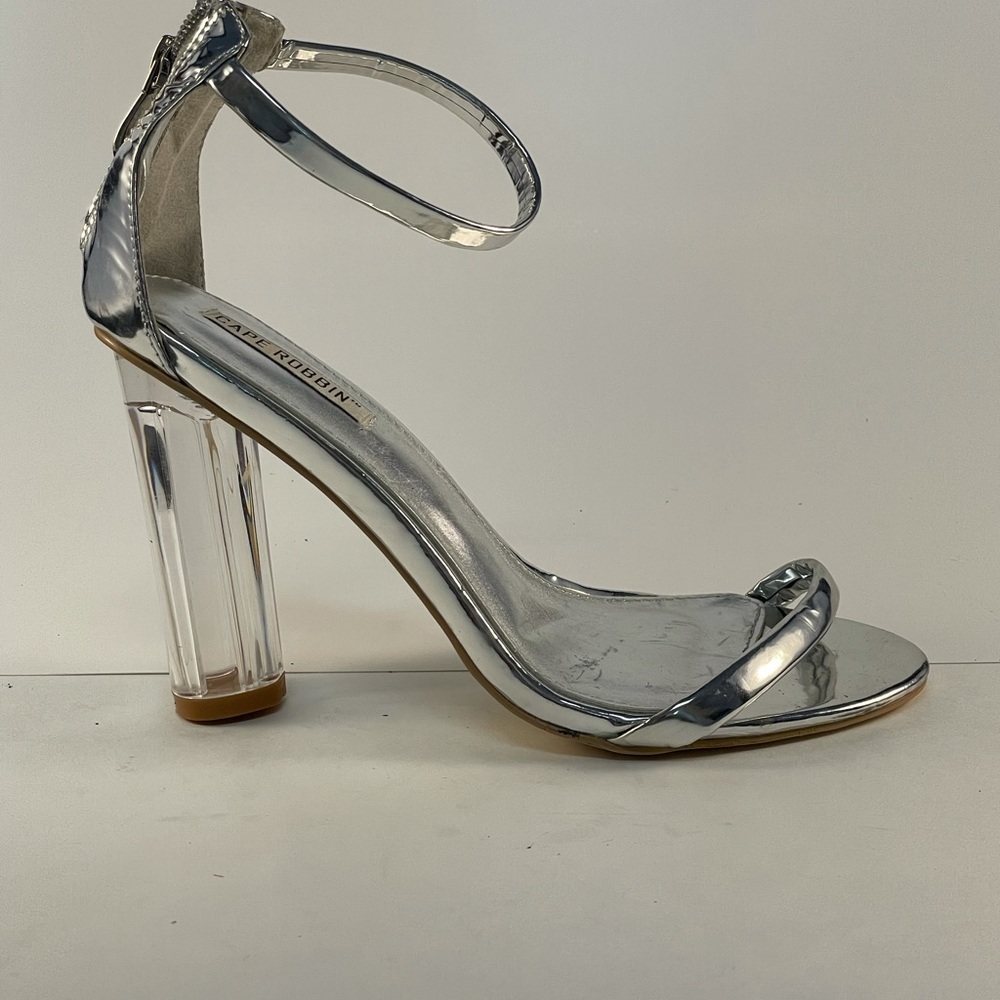 Women’s Silver Cape Robbin Heels